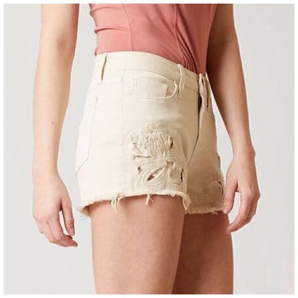 Daytrip Womens Capriscorn High Rise Cutoff Shorts Sz 26 - Picture 3 of 11